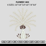 Flower 1403 Embroidery File 6 sizes