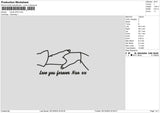 Hands Line 2410 Embroidery File 6 sizes