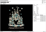 Happiest Embroidery File 6 sizes