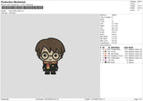 Potter Chibi Embroidery File 6 sizes