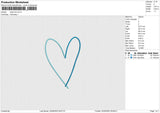 Heart Line Embroidery