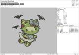 Hk Green Embroidery File 6 sizes