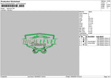 Hightext 01 Embroidery File 6 sizes
