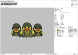 High Speed Embroidery File 6 size