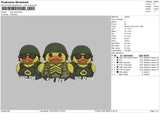 High Speed Embroidery File 6 size