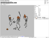 Skeleton Halloween 002 Embroidery