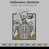Halloween Skeleton Embroidery