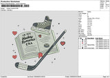 Hockeytext 1003b Embroidery File 6 sizes