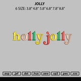 Jolly Embroidery File 6 sizes