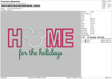 Home Holidays Embroidery File 6 sizes