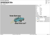 Hdy Text Embroidery File 6 sizes