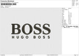 Hugo Boss Embroidery File 6 size
