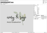 Iivorytext Embroidery File 6 sizes