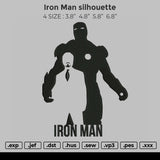Iron Man Silhouette  Embroidery