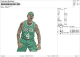 Isaiah thomas Embroidery File 6 sizes