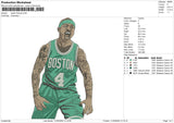 Isaiah thomas Embroidery File 6 sizes