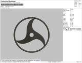 Itachi Eye Bw Embroidery