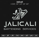 Jalicali Embroidery File 4 size