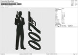 James Bond 007 Embroidery