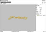 Jptext Embroidery File 6 sizes