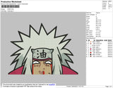 Jiraiya Embroidery