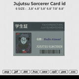 Jujutsu Sorcerer Card Id Embroidery File 6 size