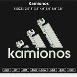 Kamionos Embroidery File 6 size