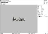 Kavian Embroidery File 6 sizes