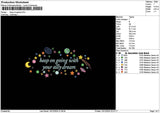 Ongoingtext Embroidery File 6 sizes