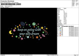 Ongoingtext Embroidery File 6 sizes