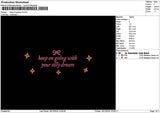 Ongoingtext V02 Embroidery File 6 sizes