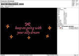 Ongoingtext V02 Embroidery File 6 sizes