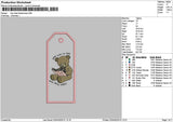 Teddy 0204 Embroidery File 6 sizes