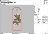 Teddy 0204 Embroidery File 6 sizes