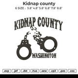 Kidnap County Embroidery File 6 size