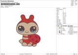 Ladybug130426 Embroidery File 6 sizes