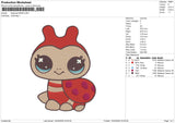 Ladybug130426 Embroidery File 6 sizes