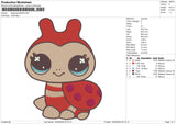 Ladybug130426 Embroidery File 6 sizes