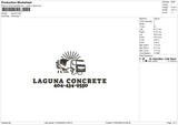 laguna Embroidery File 6 size