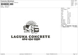 laguna Embroidery File 6 size