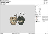 Lamina Embroidery File 6 sizes