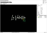 La Valentina Embroidery file 6 sizes
