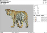 Leopard Embroidery File 6 sizes
