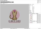 Cat Circle 0502 Embroidery File 6 sizes