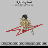 lightning baki Embroidery