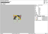 Little Cat 2512 Embroidery File 6 sizes
