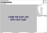 Livingtext 2704 Embroidery File 6 sizes