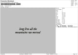 Long Live All Embroidery File 6 sizes