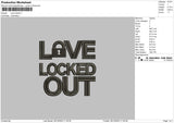 Love Lock01 EMbroidery File 6 sizes