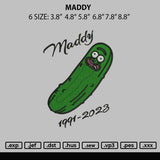 Maddy Embroidery File 6 sizes
